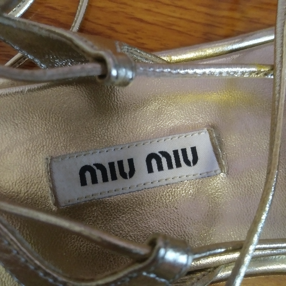 *HOST PICK* Miu Miu Lace-Up Gladiator Sandals, 5 - Picture 5 of 8